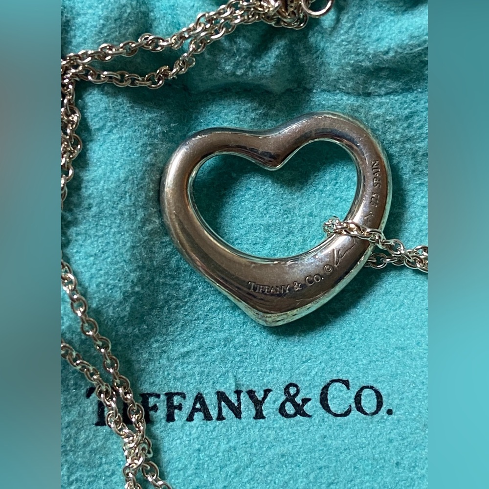 Tiffany Open Heart Pendant - Picture 3 of 5